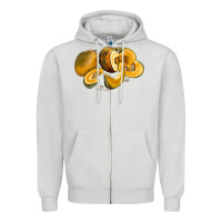 Dove Grey Pumpkin Zipper Hoodie - LillyAllenDesigns