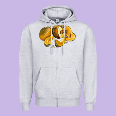 Pumpkin Zipper Hoodie Designed By Lillyallendesigns