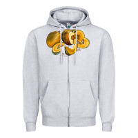 Heather Grey Pumpkin Zipper Hoodie - LillyAllenDesigns
