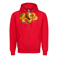 Red Pumpkin Zipper Hoodie - LillyAllenDesigns