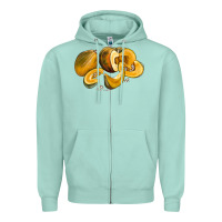 Seafoam Pumpkin Zipper Hoodie - LillyAllenDesigns