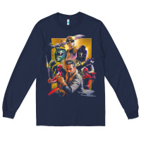 Navy rip jason david frank ranger Long Sleeve Tee - lanVoArt