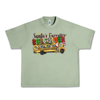 Oil Green santas favorite bus driver Urban Heavy Tee - texasbilliewilder