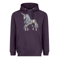 Plum Unicorn Heavyweight Hoodie - LillyAllenDesigns