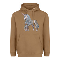Toasted Coconut Unicorn Heavyweight Hoodie - LillyAllenDesigns