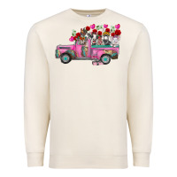 Sandshell farm animals valentine truck Premium Sweatshirt - RacoonDesign