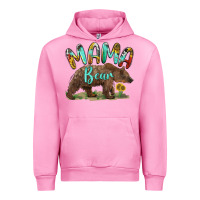 Fuchsia Pink mama bear Urban Hoodie - BarkalooDesign