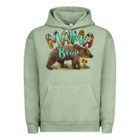 Pigment Oil Green mama bear Urban Hoodie - BarkalooDesign