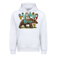 White mama bear Urban Hoodie - BarkalooDesign