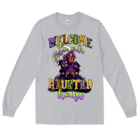 Moon Dust welcome to our haunted house Long Sleeve Tee - CowGirlArtShop
