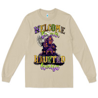 Mushroom welcome to our haunted house Long Sleeve Tee - CowGirlArtShop