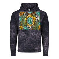 Cloud Black western cactus with sunflowers and turquoise tumbler tbs Vintage Hoodie - TumblerDesignByShophia