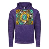 Cloud Purple western cactus with sunflowers and turquoise tumbler tbs Vintage Hoodie - TumblerDesignByShophia