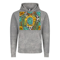 Cloud Rock western cactus with sunflowers and turquoise tumbler tbs Vintage Hoodie - TumblerDesignByShophia