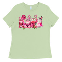 Matcha cancer coffee cups Ladies Tee - LillyAllenDesigns