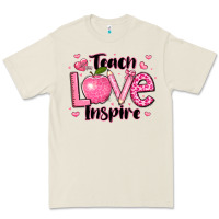 Bone teach love inspire teacher valentines day Premium Tee - LillyAllenDesigns