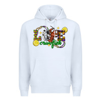 White mardi gras love crawfish Premium Hoodie - FaDigitalArtStudio