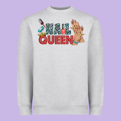 Nail Queen Bbs Heavyweight Sweatshirt Designed By Bundleandbundleshop