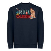 Navy nail queen bbs Heavyweight Sweatshirt - BundleAndBundleShop