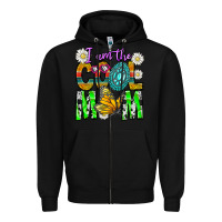 Black I'm The Cool Mom Zipper Hoodie - CowhideDigitalArt