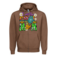 Chestnut I'm The Cool Mom Zipper Hoodie - CowhideDigitalArt
