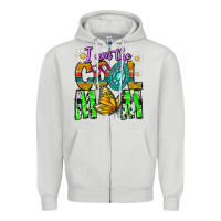 Dove Grey I'm The Cool Mom Zipper Hoodie - CowhideDigitalArt