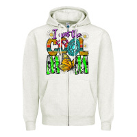 Oatmeal Heather I'm The Cool Mom Zipper Hoodie - CowhideDigitalArt