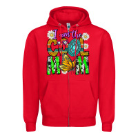 Red I'm The Cool Mom Zipper Hoodie - CowhideDigitalArt