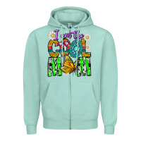 Seafoam I'm The Cool Mom Zipper Hoodie - CowhideDigitalArt