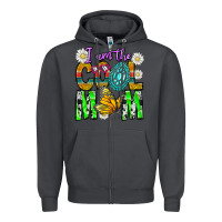 Smoke I'm The Cool Mom Zipper Hoodie - CowhideDigitalArt