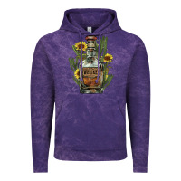 Cloud Purple Western whiskey bottle Vintage Hoodie - HowdyJamesFarm