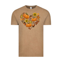Vintage Coffee Fall Heart Vintage Tee - texasbilliewilder