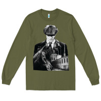 Army Green gift idea drama blinders drama peaky funny graphic gifts Long Sleeve Tee - lanVoArt