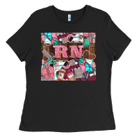Black rn Ladies Tee - LillyAllenDesigns