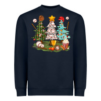 Navy baseball trees bbs Heavyweight Sweatshirt - BundleAndBundleShop
