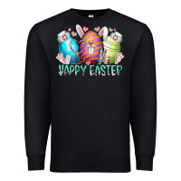 Black happy easter day eggs nurse Premium Sweatshirt - RacoonDesign