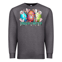 Charcoal Heather happy easter day eggs nurse Premium Sweatshirt - RacoonDesign