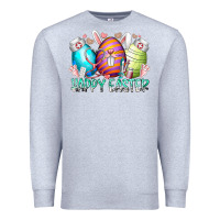 Heather Grey happy easter day eggs nurse Premium Sweatshirt - RacoonDesign