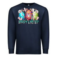 Navy happy easter day eggs nurse Premium Sweatshirt - RacoonDesign