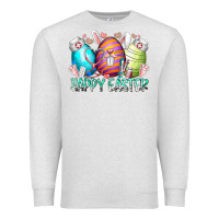 Oatmeal Heather happy easter day eggs nurse Premium Sweatshirt - RacoonDesign