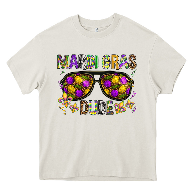 Mardi Gras Dude Heavy Core Tee by BundleAndBundleShop | Teevron