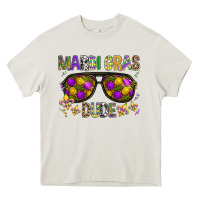 Cream Mardi gras dude Heavy Core Tee - BundleAndBundleShop