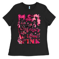 Black in october we wear pink Ladies Tee - LillyAllenDesigns