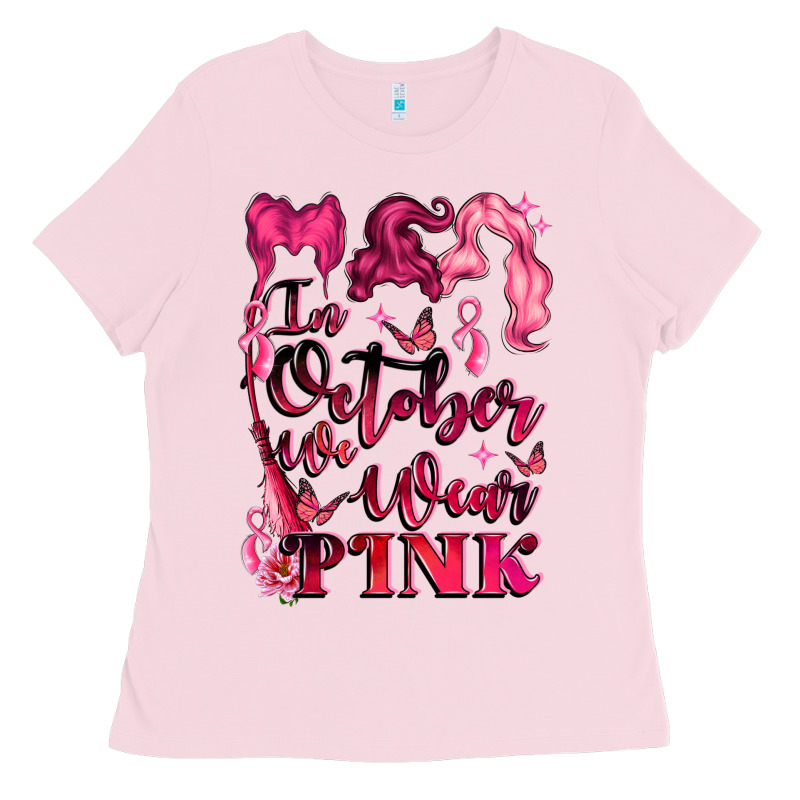 In October We Wear Pink Ladies Tee by LillyAllenDesigns | Teevron