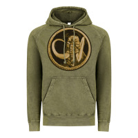 Vintage Olive mammoth black king Vintage Hoodie - lanVoArt