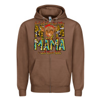 Chestnut God Gifted Me Two Titles And Mama i Rock Them Both Zipper Hoodie - CowhideDigitalArt