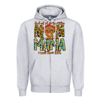 Heather Grey God Gifted Me Two Titles And Mama i Rock Them Both Zipper Hoodie - CowhideDigitalArt