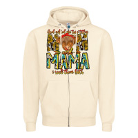 Sandshell God Gifted Me Two Titles And Mama i Rock Them Both Zipper Hoodie - CowhideDigitalArt