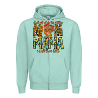 Seafoam God Gifted Me Two Titles And Mama i Rock Them Both Zipper Hoodie - CowhideDigitalArt