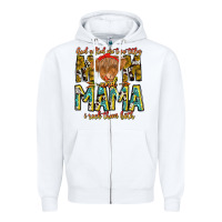 God Gifted Me Two Titles And Mama I Rock Them Both Zipper Hoodie | Teevron